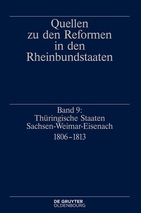 Thuringische Staaten Sachsen-Weimar-Eisenach 1806-1813
