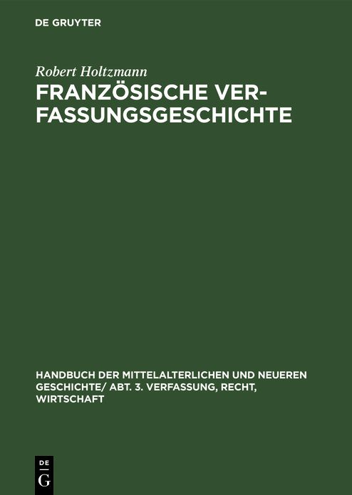Franzï¿½sische Verfassungsgeschichte