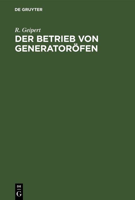 Der Betrieb von Generatorï¿½fen