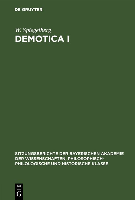 Demotica I