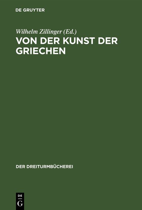 Von der Kunst der Griechen