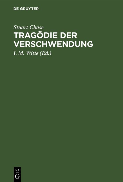 Tragï¿½die der Verschwendung