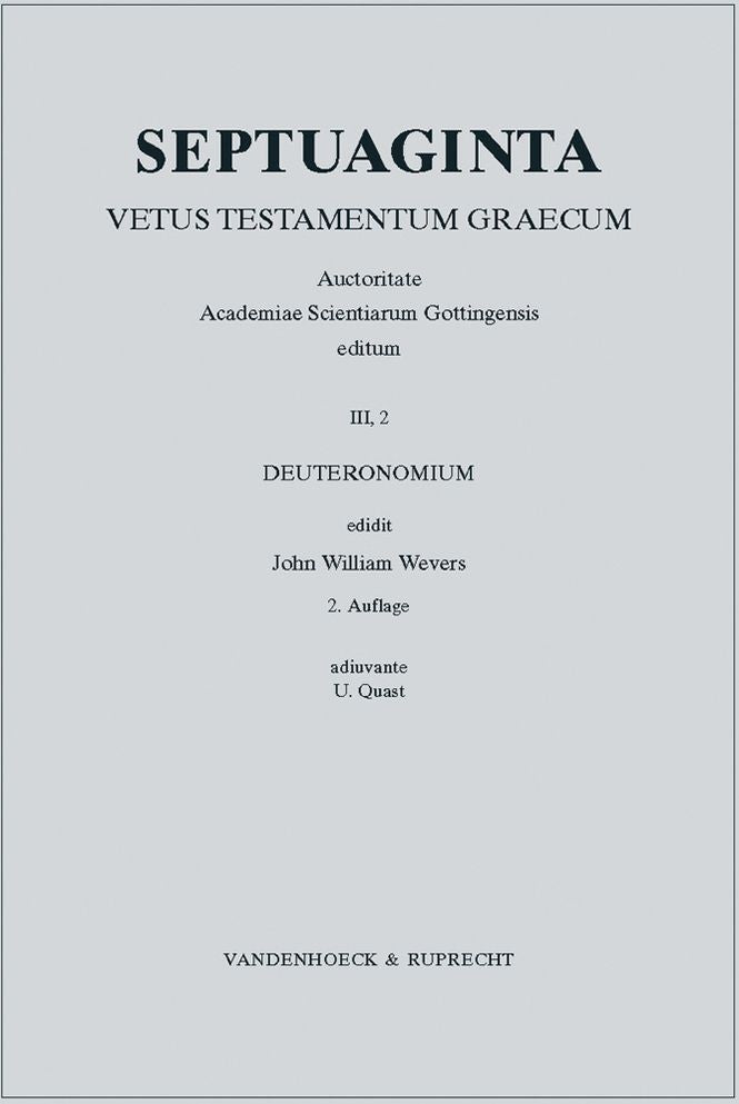Septuaginta. Band 3,2: Deuteronomium
