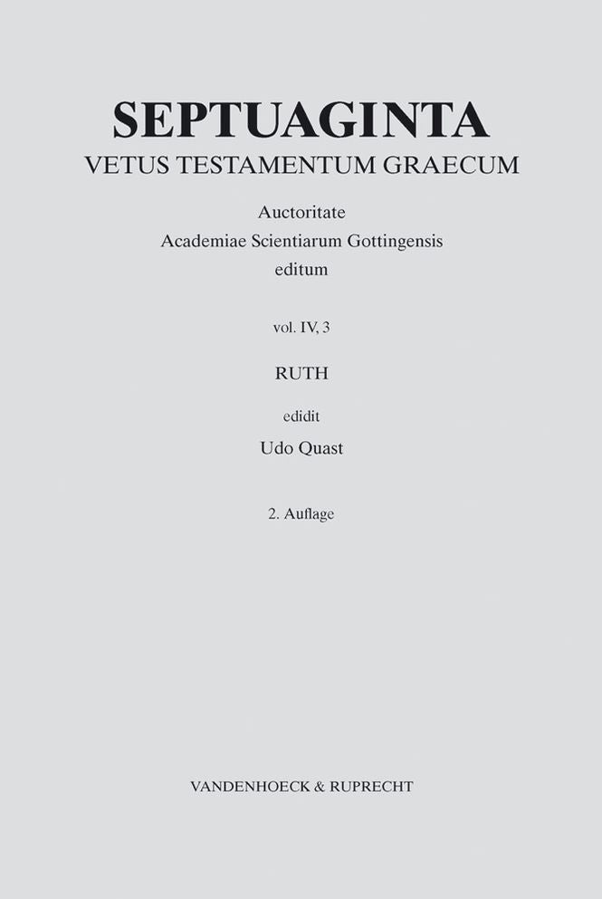 Septuaginta. Band 4,3: Ruth