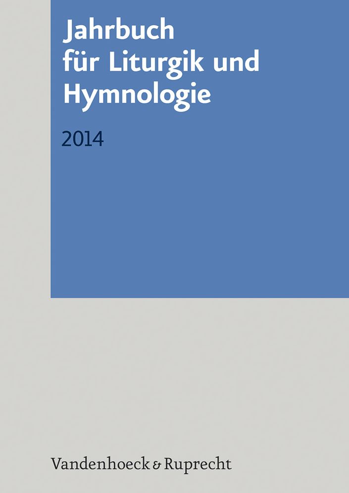 Jahrbuch fur Liturgik und Hymnologie: 2014