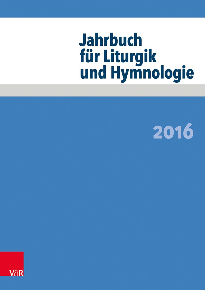 Jahrbuch fur Liturgik und Hymnologie: 2016