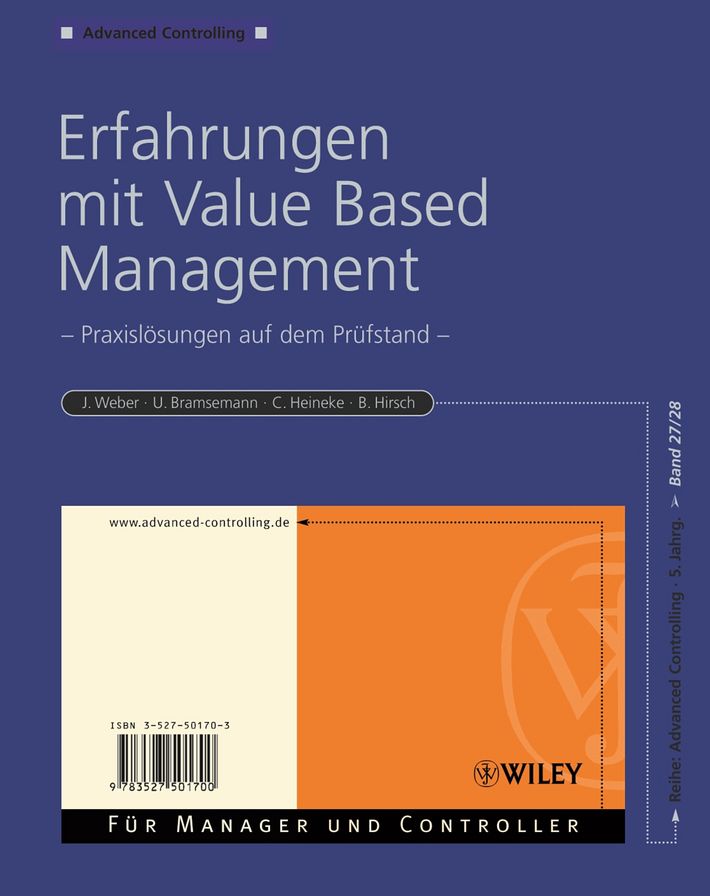 Erfahrungen mit Value Based Management: Praxislösungen auf dem Prüfstand