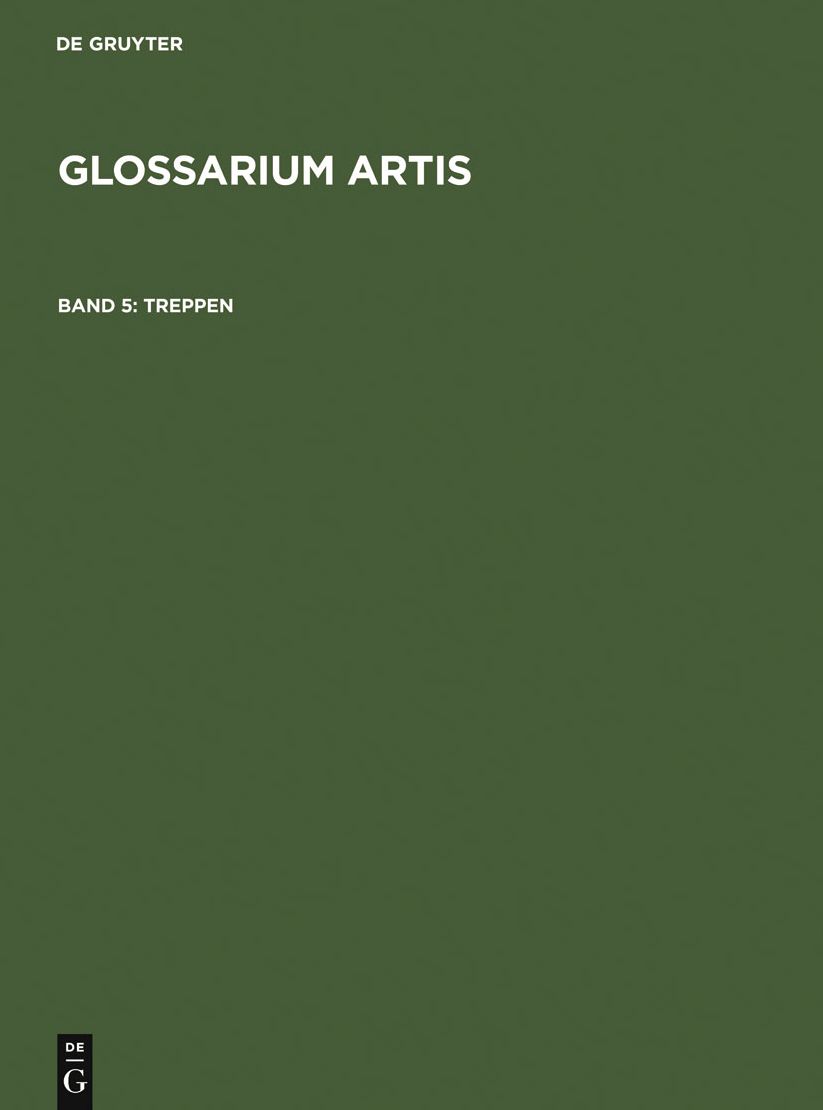 Treppen: Systematisches Fachworterbuch