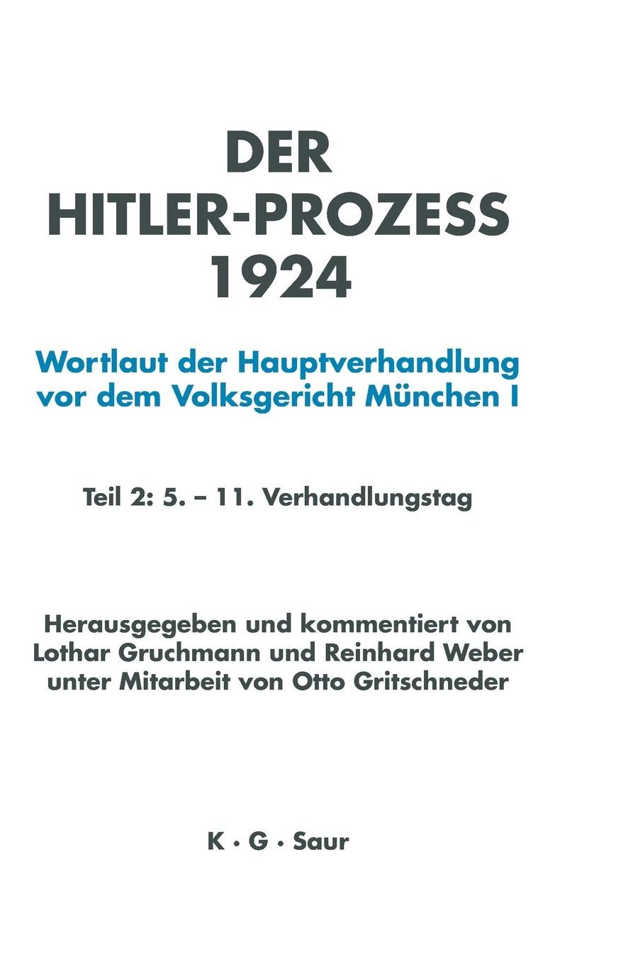 HITLER-PROZEss 1924 TL.2