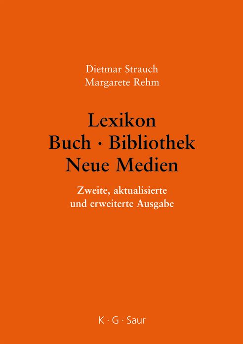 Lexikon Buch - Bibliothek - Neue Medien