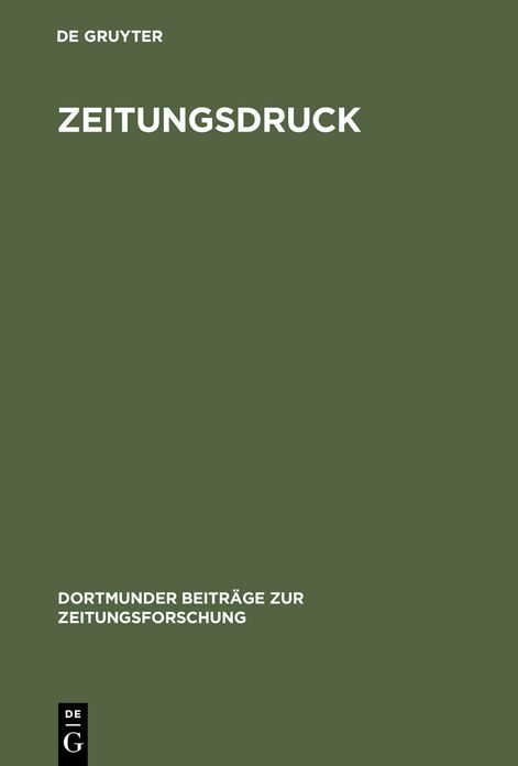 Zeitungsdruck: Die Entwicklung der Techniken vom 17. zum 20. Jahrhundert