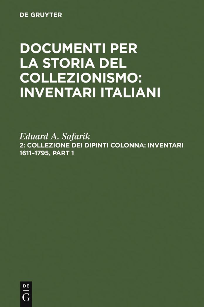 Italian Inventories: The Colonna Inventories