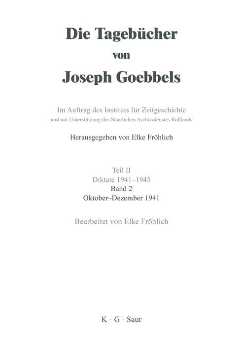 Oktober - Dezember 1941