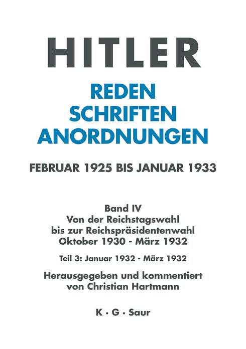 Januar bis Marz 1932