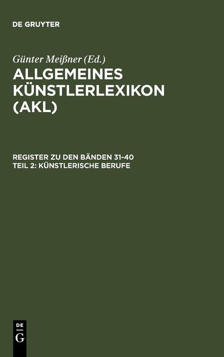 Kunstlerische Berufe