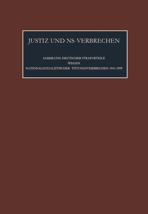 Die vom 27.05.1989 bis zum 01.01.2002 ergangenen Strafurteile. Lfd. Nr. 908-920