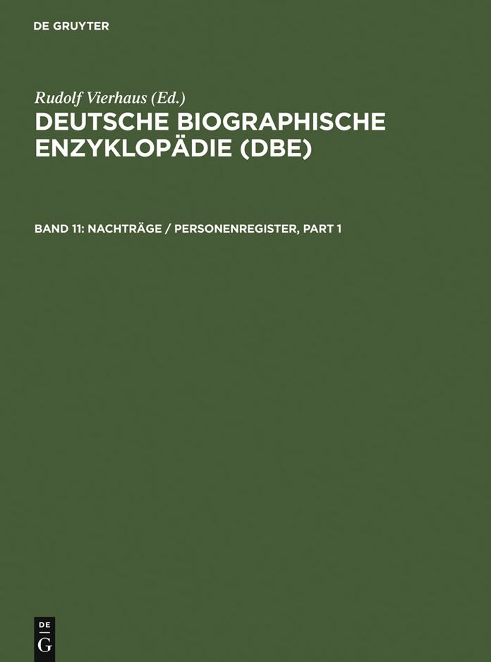 Nachtrage / Personenregister