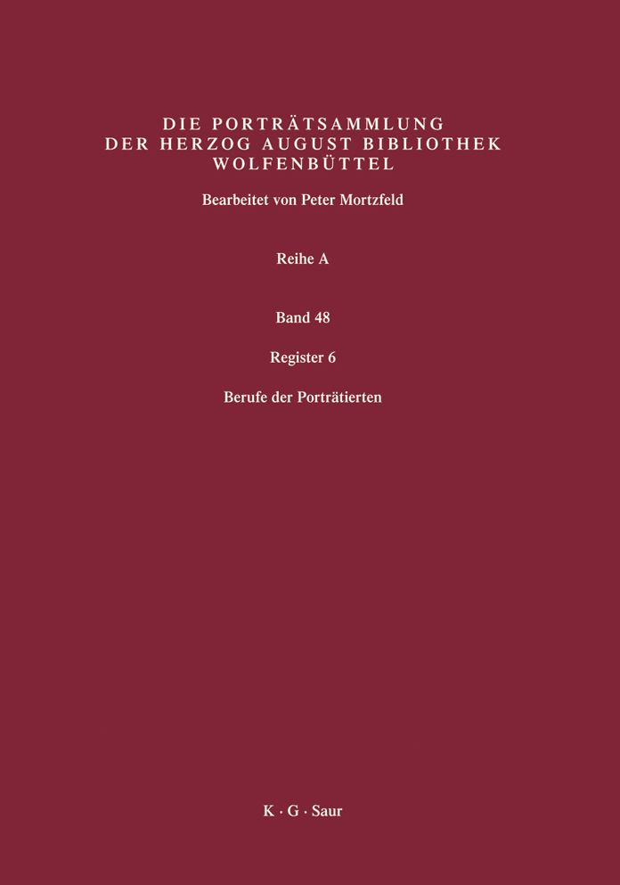 Register 6: Berufe der Portratierten