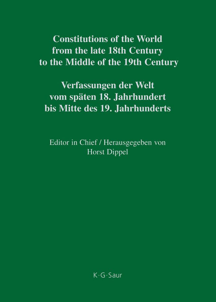 Constitutional Documents of Chile 1811 - 1833