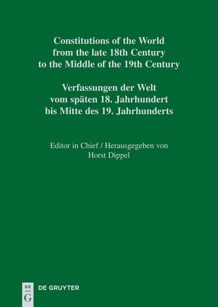 Constitutional Documents of Colombia and Panama 1793-1853 / Documentos Constitucionales de Colombia y Panama 1793-1853 / Verfassungsdokumente Kolumbiens und Panamas 1793-1853