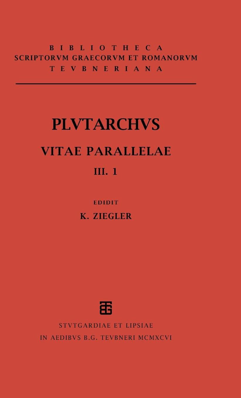 Plutarchus: Vitae parallelae. Volumen III/Fasc. 1