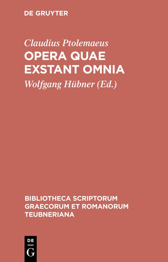 Opera quae exstant omnia: Vol III/Fasc 1: Apotelesmatica