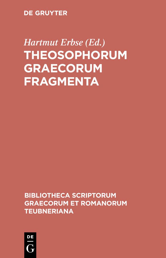 Theosophorum Graecorum fragmenta