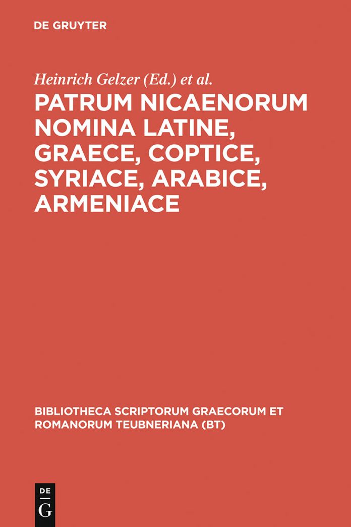 Patrum Nicaenorum nomina Latine, Graece, Coptice, Syriace, Arabice, Armeniace