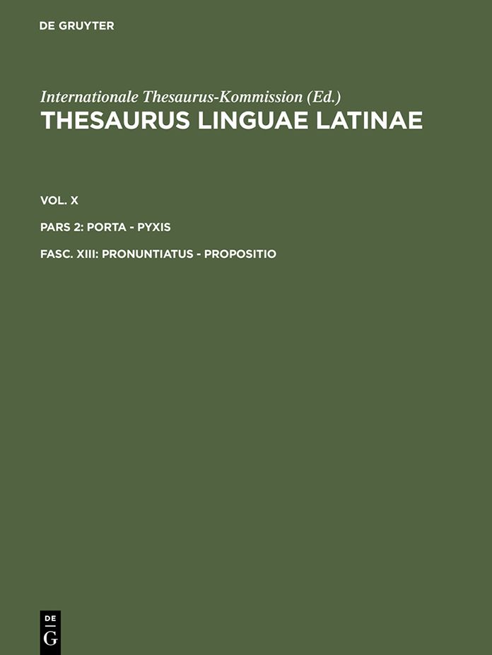 pronuntiatus - propositio