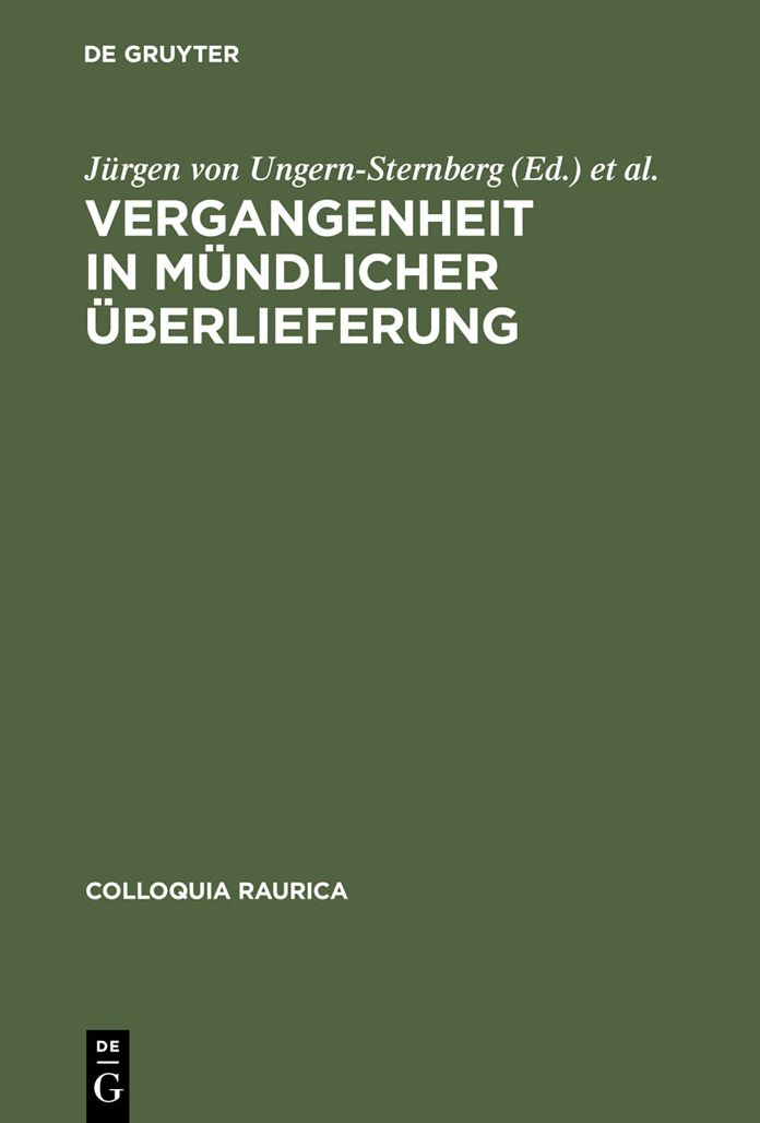Vergangenheit in mundlicher Uberlieferung