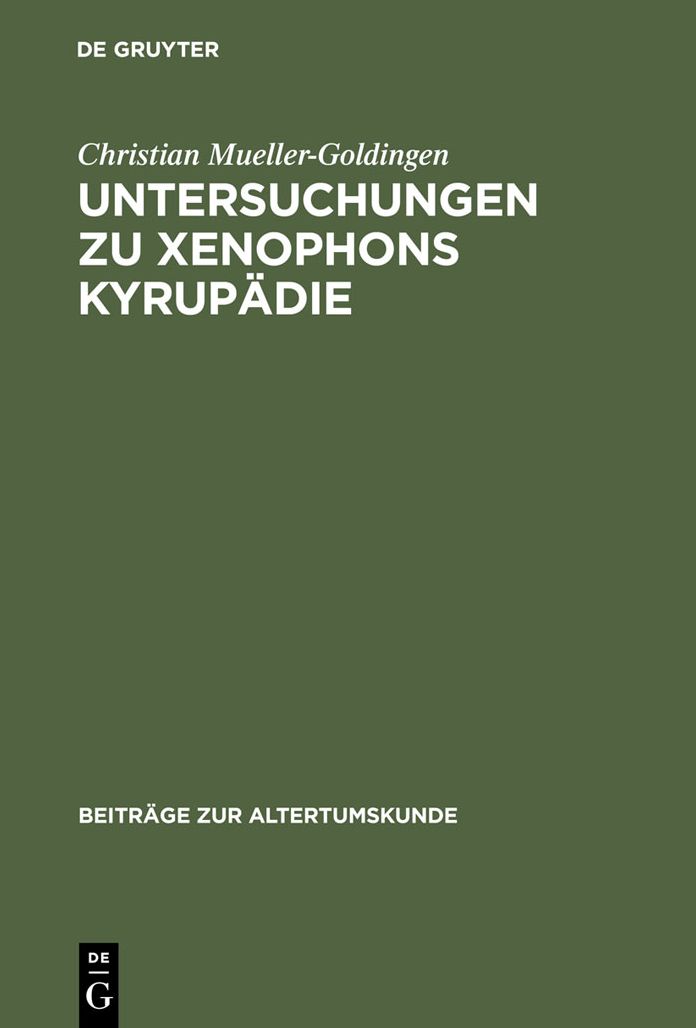 Untersuchungen zu Xenophons Kyrupadie