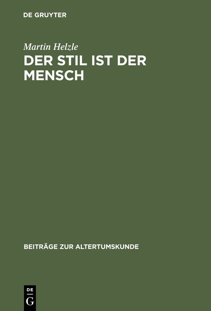 Der Stil ist der Mensch: Redner und Reden im romischen Epos