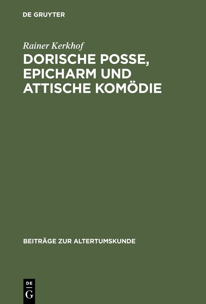 Dorische Posse, Epicharm und Attische Komodie