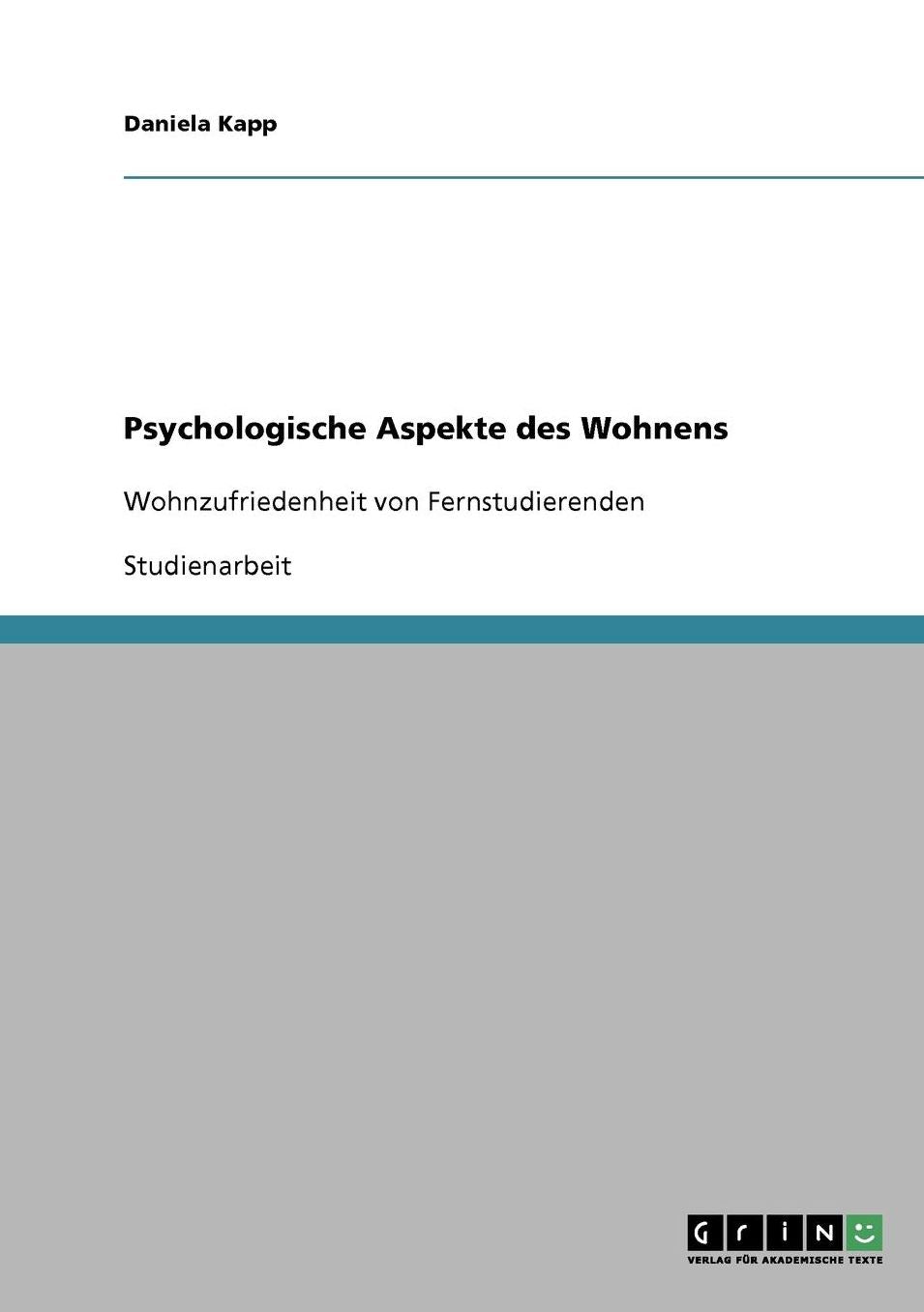 Psychologische Aspekte Des Wohnens