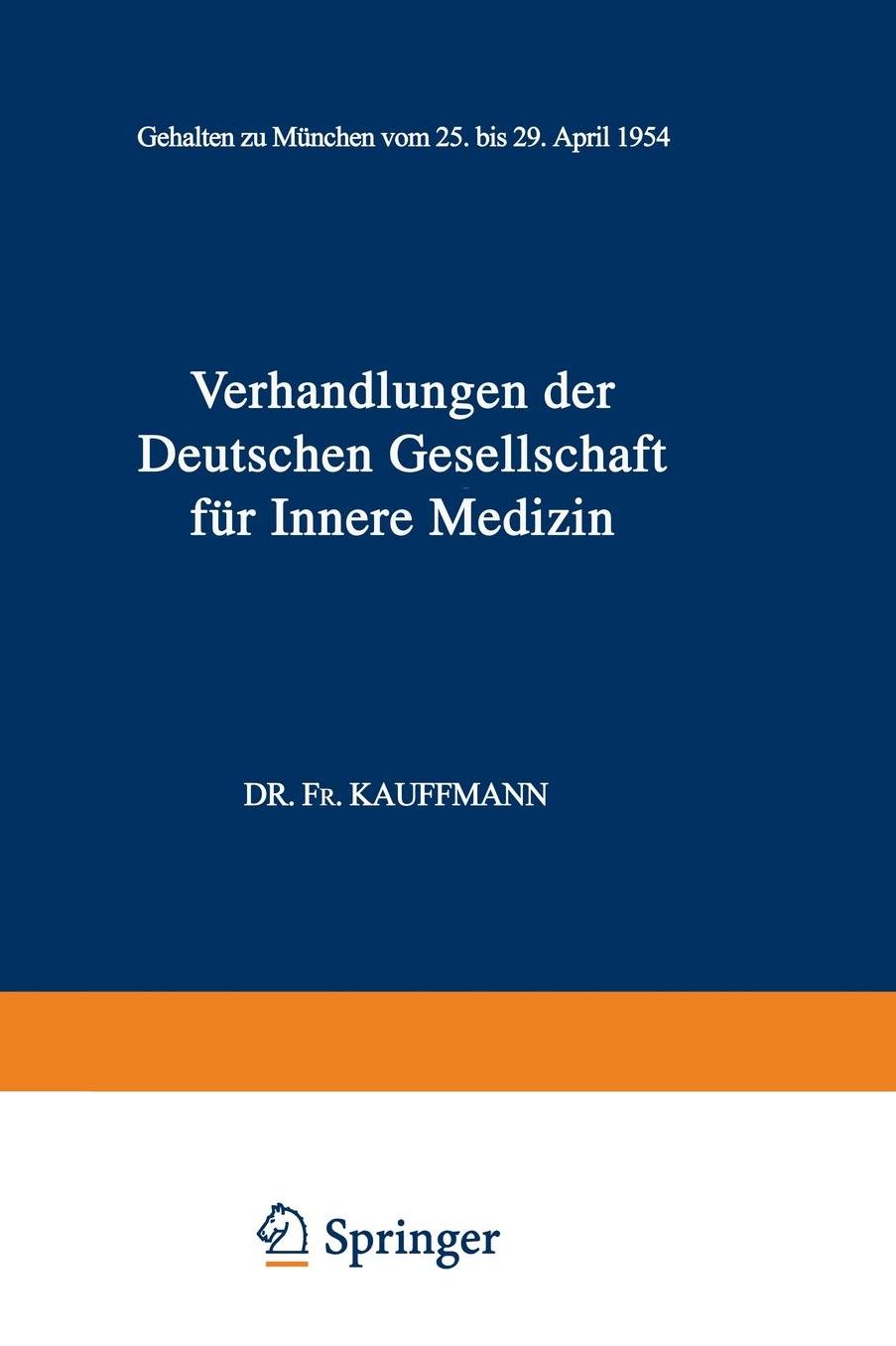 60. Kongress: Gehalten zu Munchen vom 25. bis 29. April 1954
