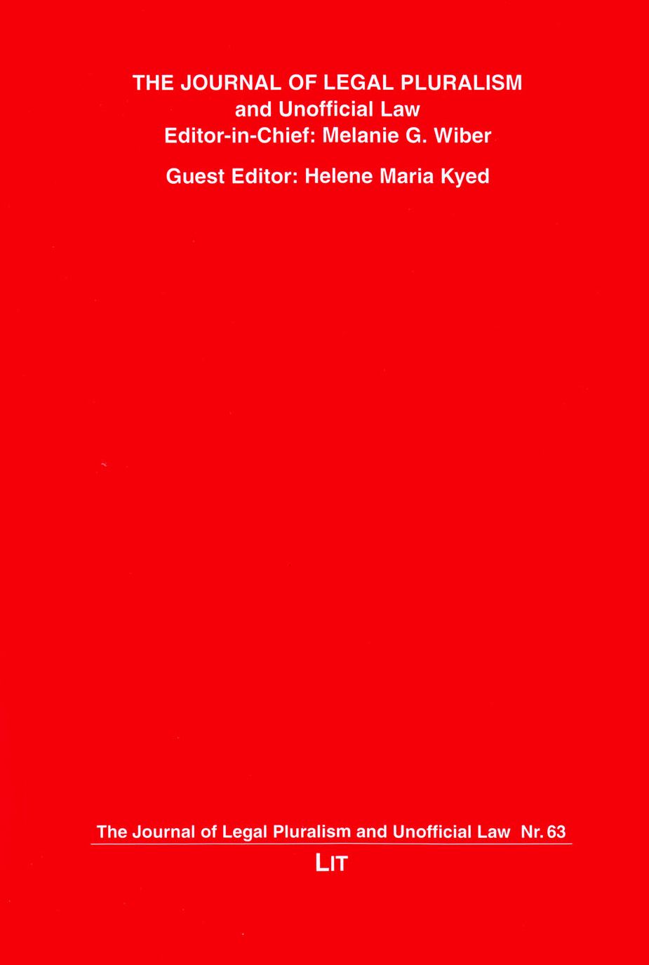 Journal of Legal Pluralism and Unofficial Law