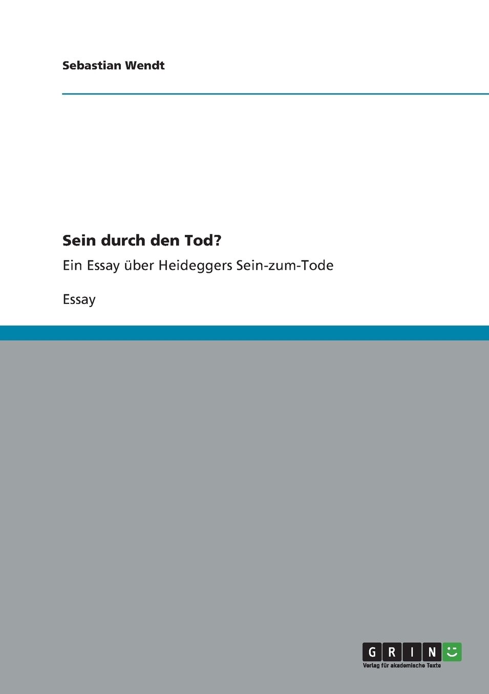 Sein durch den Tod?: Ein Essay ï¿½ber Heideggers Sein-zum-Tode