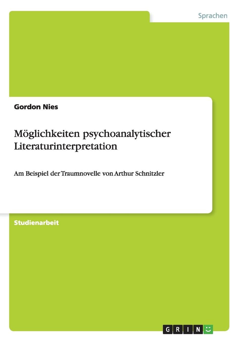 Moglichkeiten Psychoanalytischer Literaturinterpretation