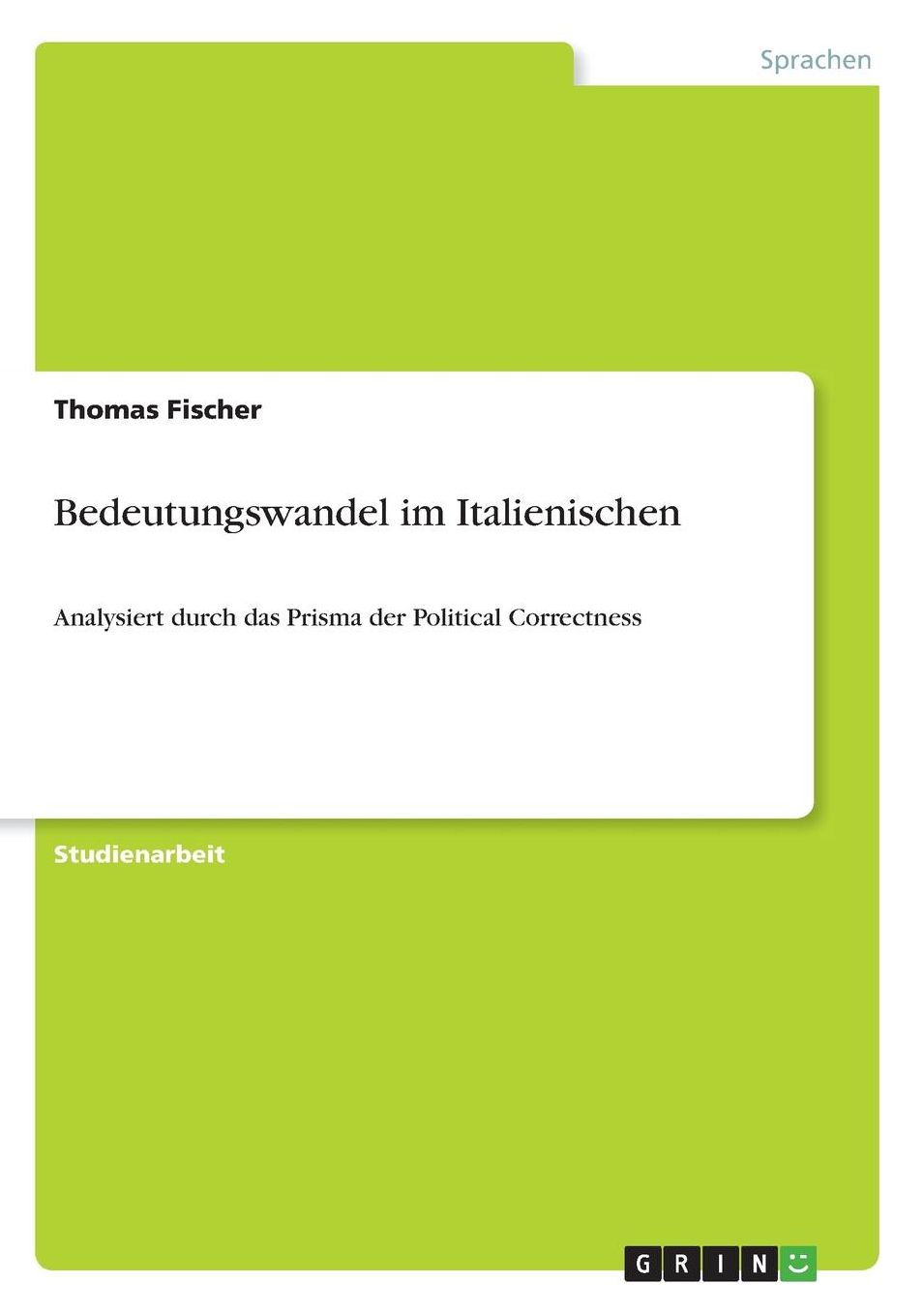 Bedeutungswandel Im Italiensischen