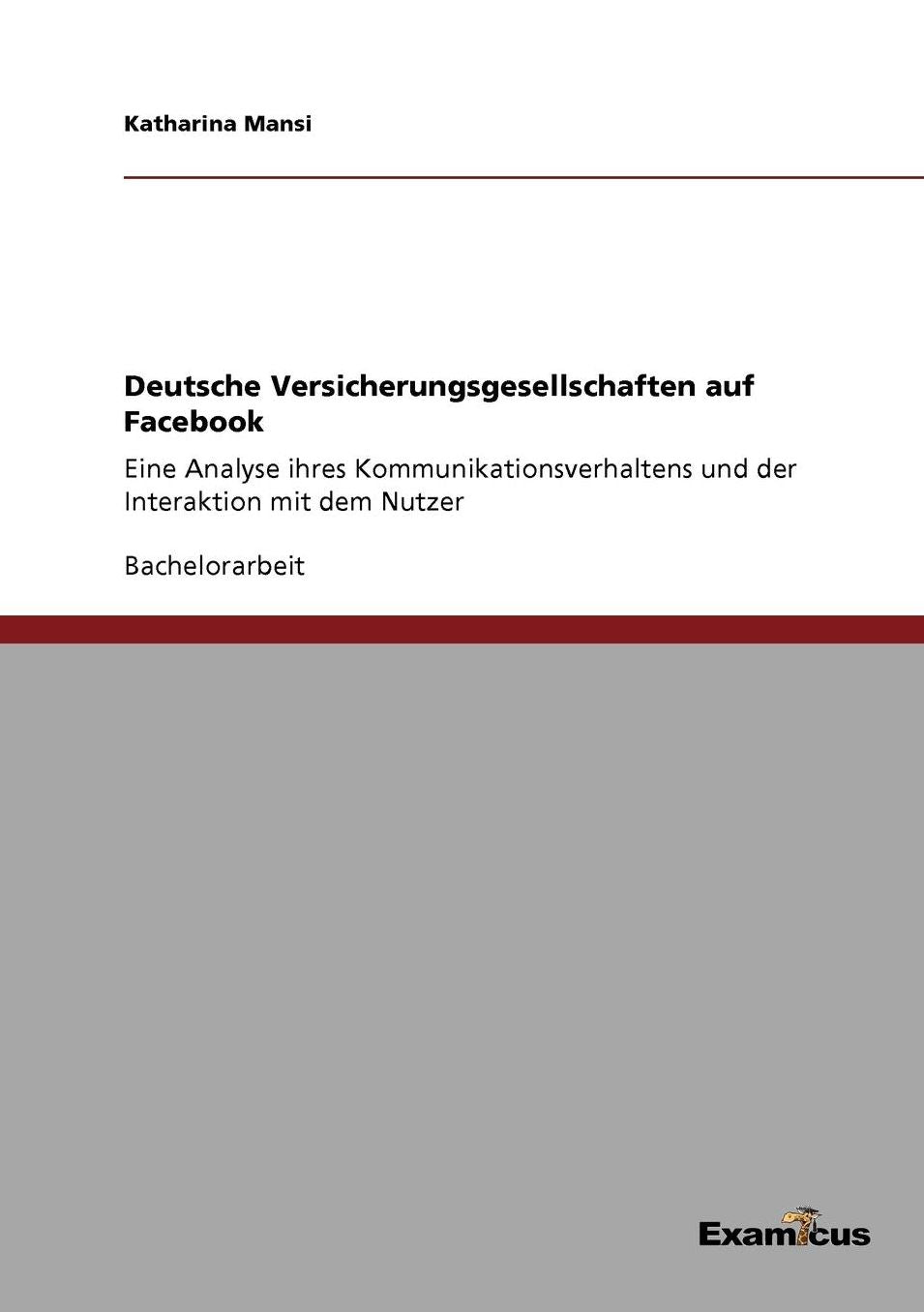 Assekuranzen und der Social Network-Gigant Facebook
