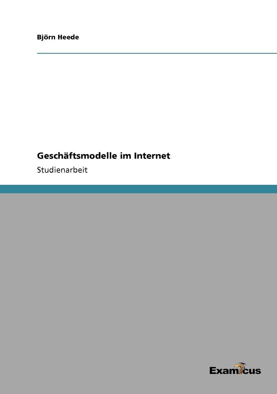 Geschäftsmodelle im Internet