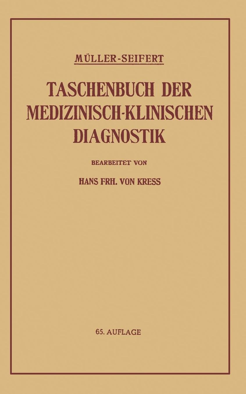 Taschenbuch der Medizinisch-Klinischen Diagnostik