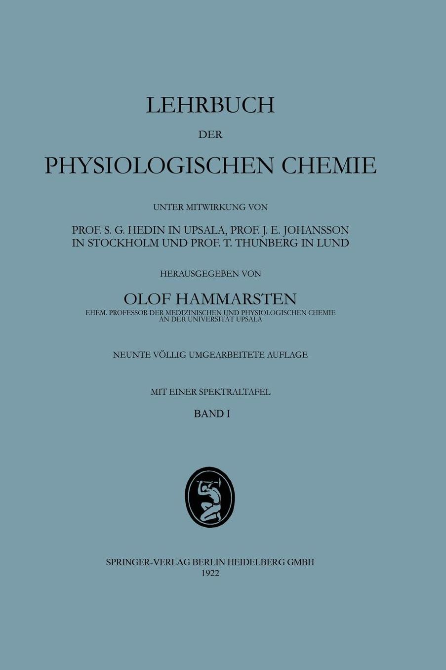 Lehrbuch der Physiologischen Chemie