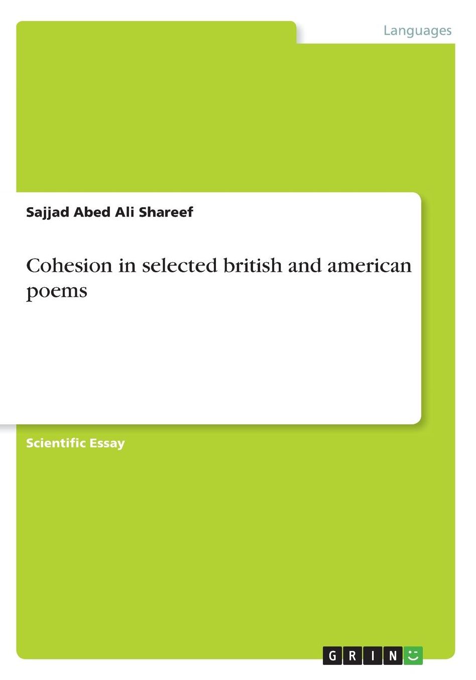 Cohesion in selected british and american poems