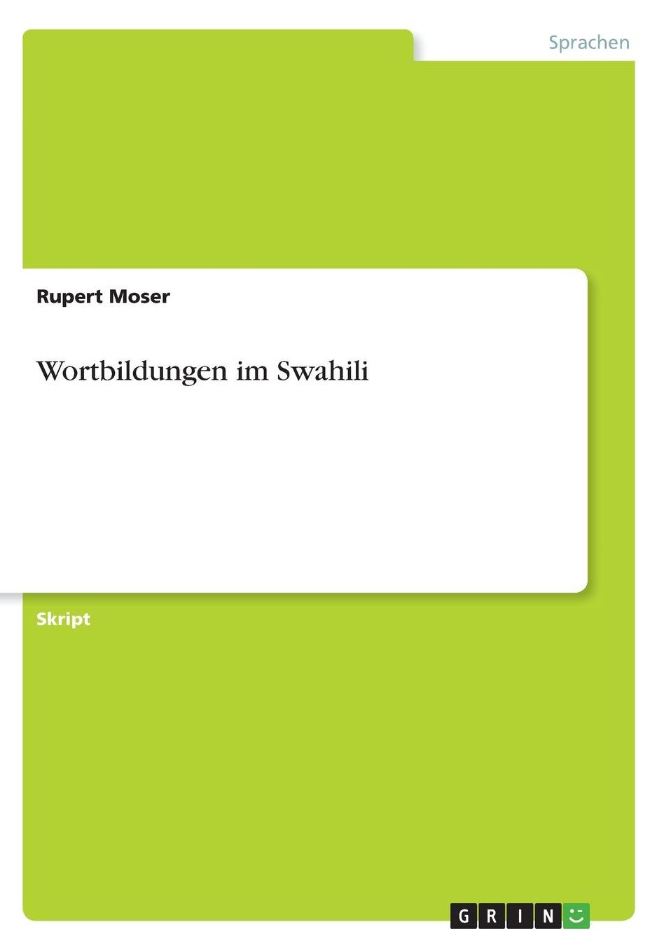 Wortbildungen im Swahili