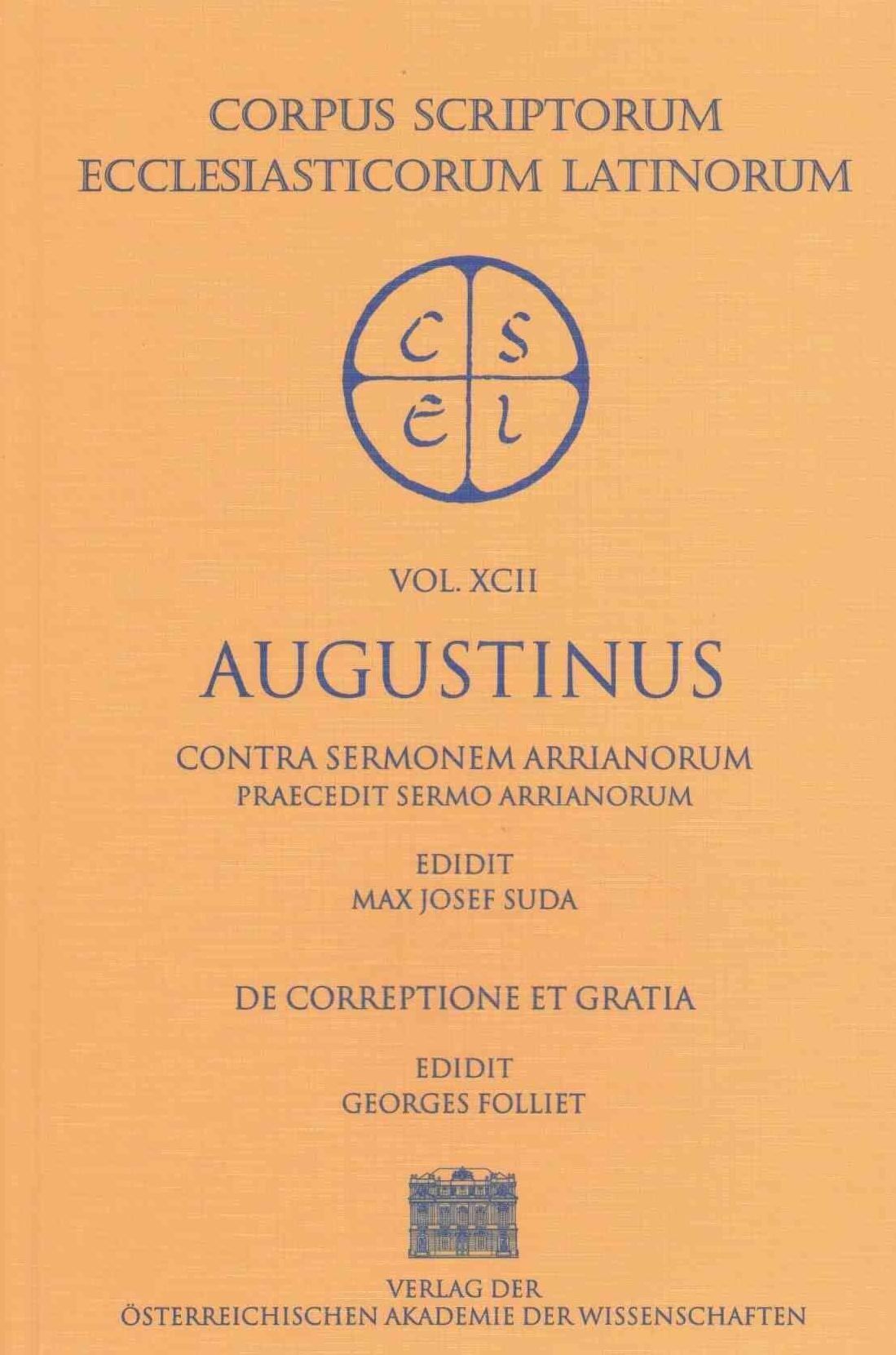 Augustinus: Contra sermonem Arrianorum (praecedit sermo Arrianorum)