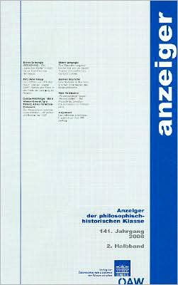 Anzeiger der philosophisch-historischen Klasse 141. Jahrgang/ 2. Halbband