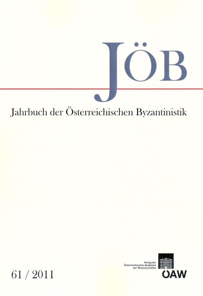 Jahrbuch der Osterreichischen Byzantinistik 61/2011