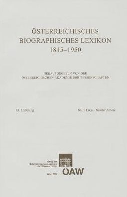 ?sterreichisches Biographisches Lexikon 1815-1950