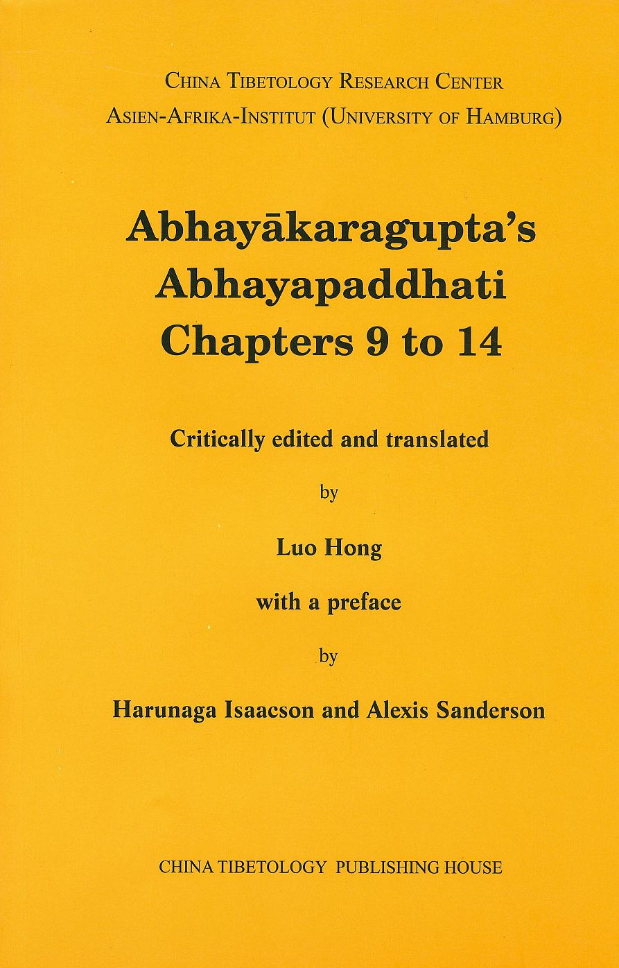 Abhayakaragupta's Abhayapaddhati Chapters 9 to 14